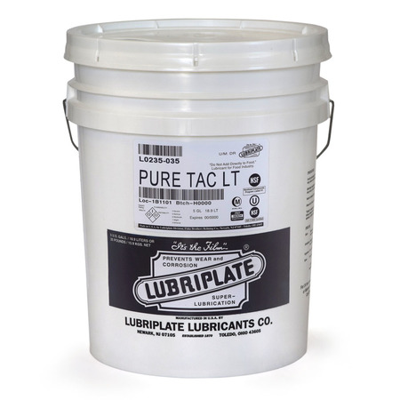 LUBRIPLATE Pure Tac Light, 35 Lb Pail, H-1/Food Grade Heavy Duty Tacky Grease For Medium To High Speeds L0235-035